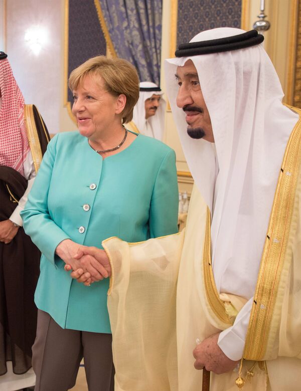 ميركل وسلمان - سبوتنيك عربي