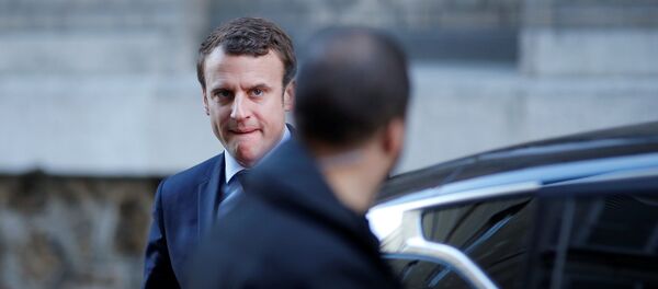 مرشح الانتخابات الرئاسية الفرنسية إيمانويل ماكرون - سبوتنيك عربي