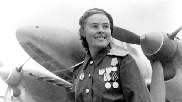 الحرب الوطنية العظمى (1941-1945) - ماريا دولينا، بطلة الاتحاد السوفيتي، نائبة قائد سرب الطائرات الـ 125 التابع لفوج الحرس الدفاعي النسائي - سبوتنيك عربي