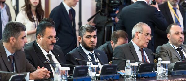 مشاركون في مباحثات أستانا حول التسوية السورية - سبوتنيك عربي