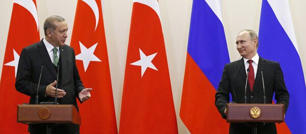 المؤتمر الصحفي للرئيس الروسي فلاديمير بوتين والرئيس التركي رجب طيب أردوغان - سبوتنيك عربي