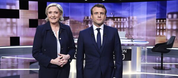 ماكرون ولوبان قبل المناظرة ماكرون ولوبان قبل المناظرة - سبوتنيك عربي