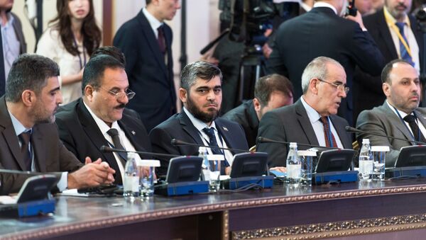 وفد إحدى جماعات المعارضة السورية إلى محادثات استانة - سبوتنيك عربي