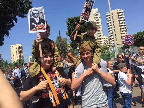 مسيرة  فوج الخالدين في بيروت - سبوتنيك عربي