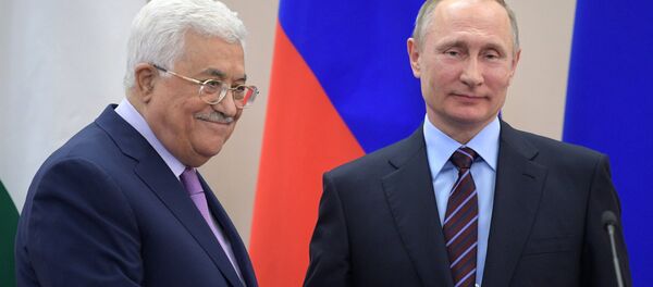 الرئيس الروسي يلتقي بالرئيس الفلسطيني محمود عباس، 11 مايو/ آيار 2017 - سبوتنيك عربي