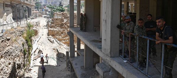 الوضع في حي القابون بضواحي مدينة دمشق الوضع في حي القابون بضواحي مدينة دمشق - سبوتنيك عربي