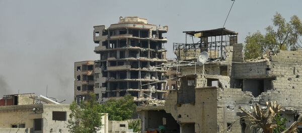 الوضع في حي القابون بضواحي مدينة دمشق - سبوتنيك عربي