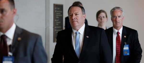 مدير وكالة المخابرات المركزية مايك بومبيو يصل إلى جلسة إحاطة مغلقة أمام لجنة الاستخبارات التابعة لمجلس النواب - سبوتنيك عربي