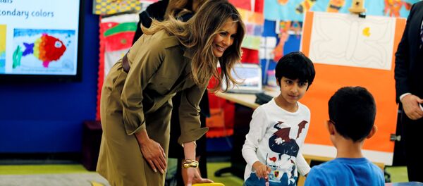 ميلانيا في المدرسة الأمريكية بالرياض - سبوتنيك عربي