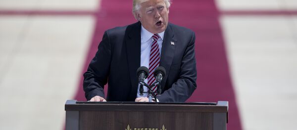 الرئيس دونالد ترامب في تل أبيب، 22 مايو/ آيار 2017 - سبوتنيك عربي