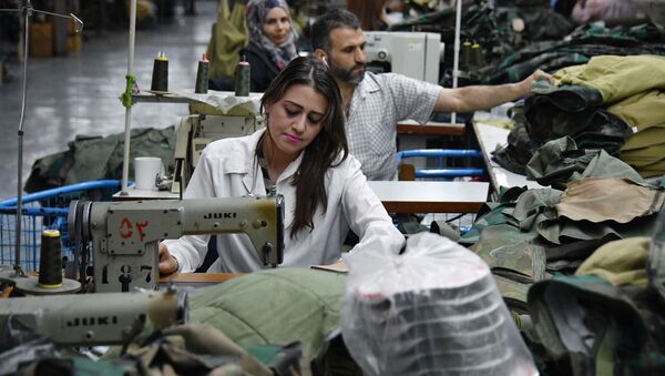 مصنع نسيج في دمشق، سوريا - سبوتنيك عربي