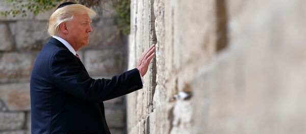 الرئيس الأمريكي دونالد ترامب في القدس، 23 مايو/ آيار 2017 - سبوتنيك عربي