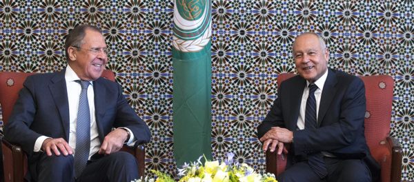 وزير الخارجية الروسي سيرغي لافروف يلتقي مع الأمين العام لجامعة الدول العربية، أحمد أبو الغيط وزير الخارجية الروسي سيرغي لافروف يلتقي مع الأمين العام لجامعة الدول العربية، أحمد أبو الغيط - سبوتنيك عربي