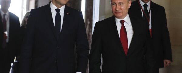 بوتين وماكرون - سبوتنيك عربي