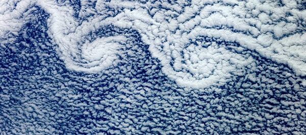 صورة لغيوم التقطها رائد فضاء الروسي فيودور يورتشيخين من على مركبة الفضاء الدولية - سبوتنيك عربي