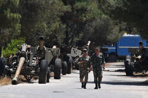 مصنع لإنتاج وإصلاح البنادق والمدافع في محافظة حماة، سوريا - سبوتنيك عربي
