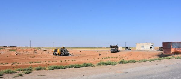 سبوتنيك توثق سيطرة الجيش السوري والقوات الرديفة على عمق 40 كم من ريف الرقة الجنوبي الغربي ريف الرقة، سوريا - سبوتنيك عربي