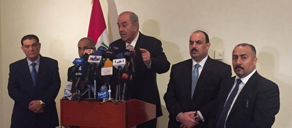 المؤتمر الصحفي لنائب الرئيس العراقي إياد علاوي المؤتمر الصحفي لنائب الرئيس العراقي إياد علاوي - سبوتنيك عربي