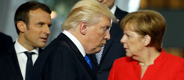 ميركل وترامب - سبوتنيك عربي