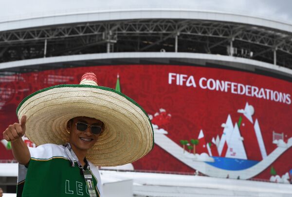 مشجع مكسيكي في مدينة قازان الروسية - سبوتنيك عربي