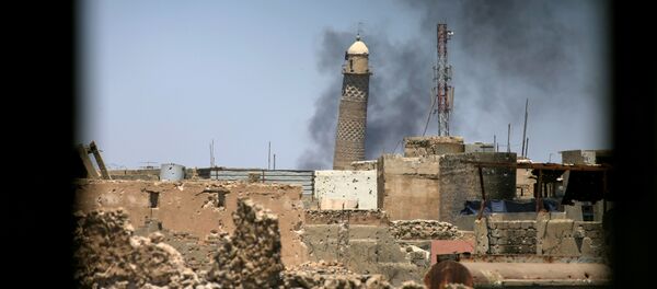 تفجير منارة الحدباء في مدينة الموصل - سبوتنيك عربي