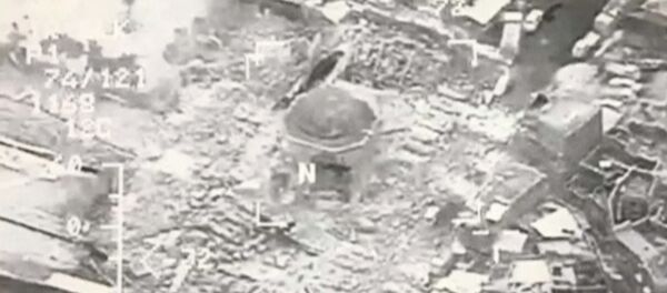 لحظة تفجير جامع النوري في الموصل - سبوتنيك عربي