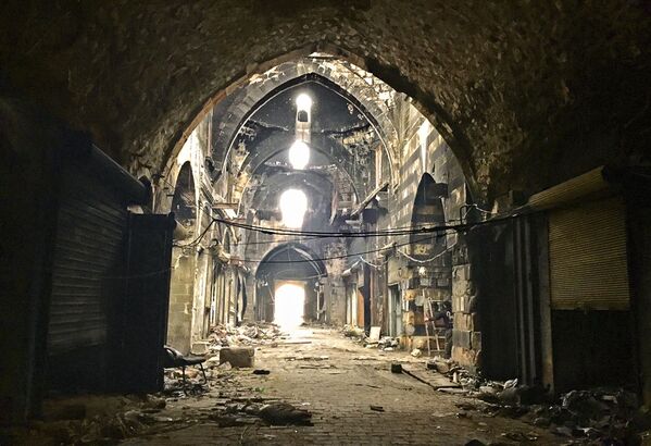 سوق في مدينة حلب القديمة - سبوتنيك عربي