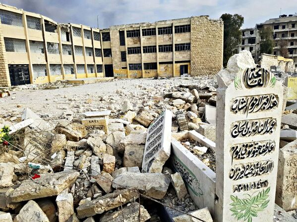 المباني المدمرة في شرق حلب السورية - سبوتنيك عربي