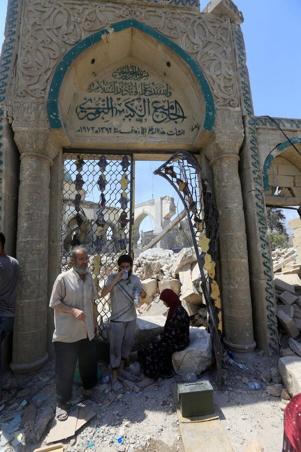 أنقاض مسجد النوري أنقاض مسجد النوري - سبوتنيك عربي