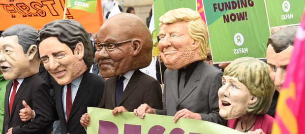 مسيرات في هامبورغ ضد قمة العشرين - سبوتنيك عربي