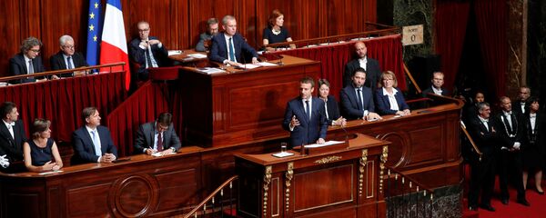 ماكرون في البرلمان الفرنسي - سبوتنيك عربي