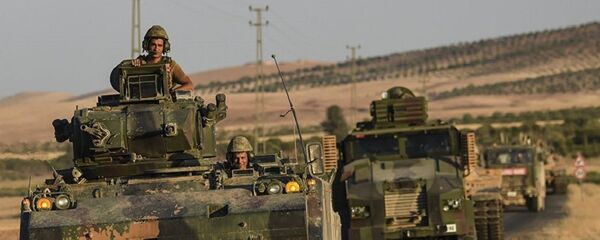 قوات تركية على الحدود مع سوريا - سبوتنيك عربي