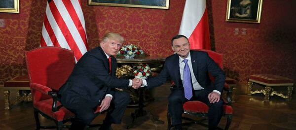 ترامب والرئيس البولندي - سبوتنيك عربي