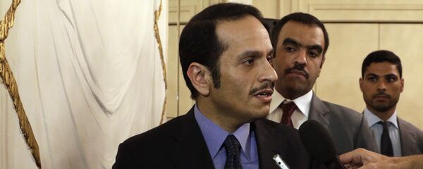 وزير الخارجية القطري محمد بن عبد الرحمن آل ثاني في روما، إيطاليا 1 يوليو/ تموز 2017 - سبوتنيك عربي