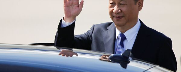 قمة مجموعة العشرين - رئيس جمهورية الصين الشعبية شي جين بينغ في هامبورغ، ألمانيا 6 يوليو/ تموز 2017 - سبوتنيك عربي