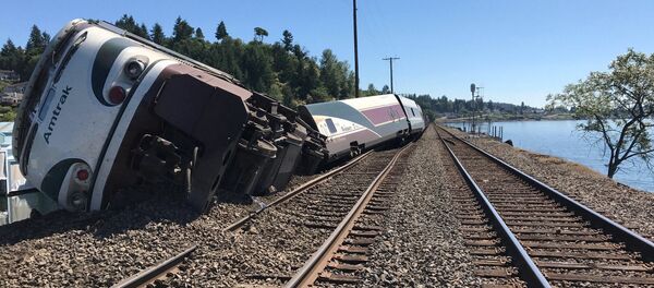 حادث قطار في واشنطن، الولايات المتحدة 2 يوليو/ تموز 2017 - سبوتنيك عربي