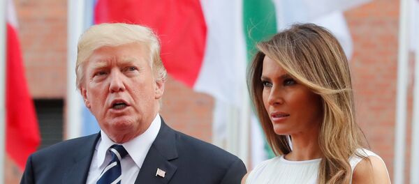 ترامب وزوجته في هامبورغ - سبوتنيك عربي