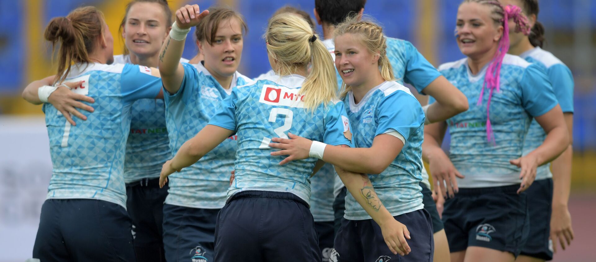 لاعبات الفريق الروسي في النهائي الأوروبي لغران بري ريغبي-7 - سبوتنيك عربي, 1920, 15.08.2018