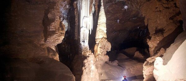 كهف فلاوهوهل داخل سلسلة جبال شفابن جورا بمنطقة بادن-فورتمبيرغ الألمانية - سبوتنيك عربي