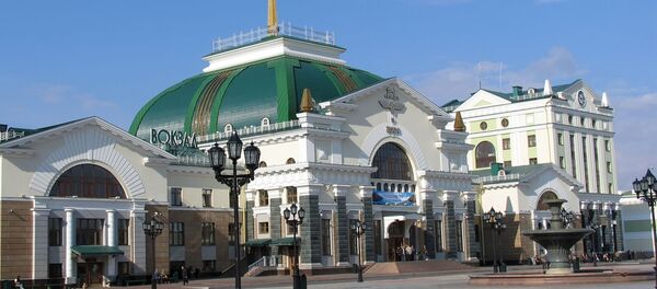 مبنى لمحطة قطار في كراسنويارسك، روسيا - سبوتنيك عربي