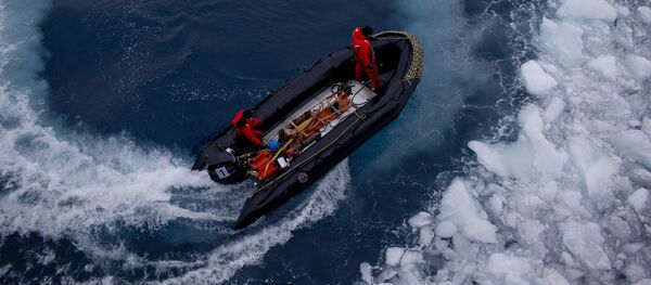 عسكريون تشيليون في زورق يحمل الجيولوجيين إلى محطة البحث والدراسة بيرناردو أوهيغينز (Bernardo O'Higgins) في القطب الجنوبي، 22 يناير/ كانون الثاني 2015 عسكريون تشيليون في زورق يحمل الجيولوجيين إلى محطة البحث والدراسة بيرناردو أوهيغينز (Bernardo O'Higgins) في القطب الجنوبي، 22 يناير/ كانون الثاني 2015 - سبوتنيك عربي