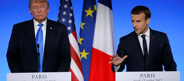 ترامب وماكرون ترامب وماكرون - سبوتنيك عربي