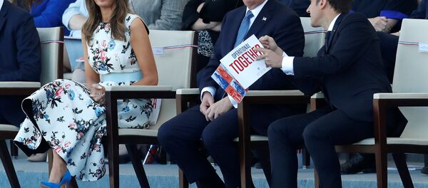 ماكرون وترامب - سبوتنيك عربي