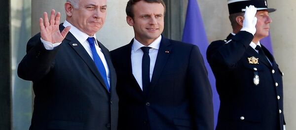 نتنياهو وماكرون - سبوتنيك عربي