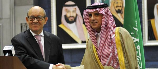 وزير الخارجية السعودي عادل الجبير يلتقي بوزير الخارجية الفرنسي جان إيف لودريان في جدة بالمملكة العربية السعودية - سبوتنيك عربي