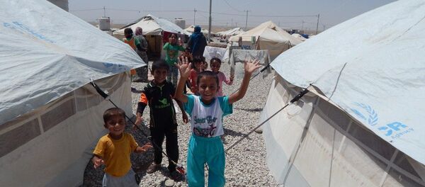 مخيم للنازحين العراقيين غرب الموصل، العراق - سبوتنيك عربي