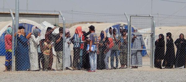 مخيم للنازحين العراقيين غرب الموصل، العراق - سبوتنيك عربي