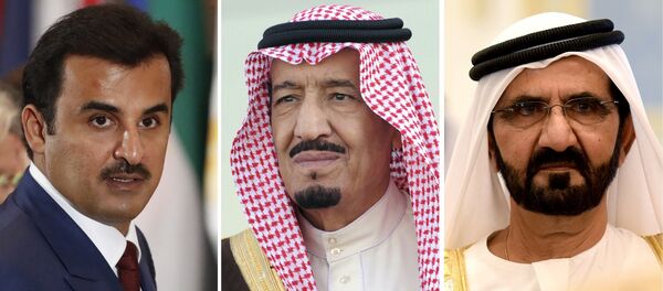 سلمان وتميم وبن زايد - سبوتنيك عربي