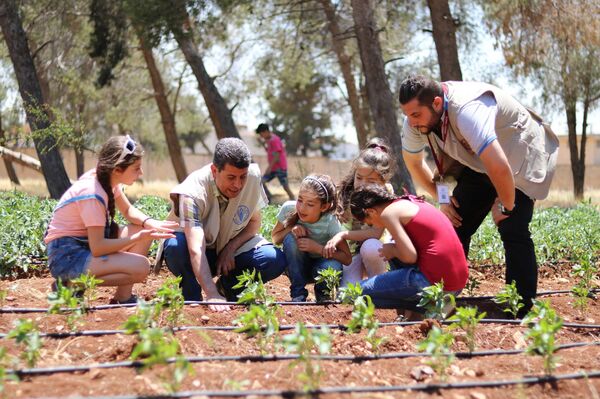 الأمم المتحدة تزرع المدارس السورية بالخضار - سبوتنيك عربي