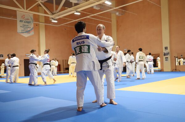 الرئيس الروسي  خلال عرض جودو - سبوتنيك عربي